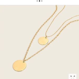 J. Crew layered coin necklace